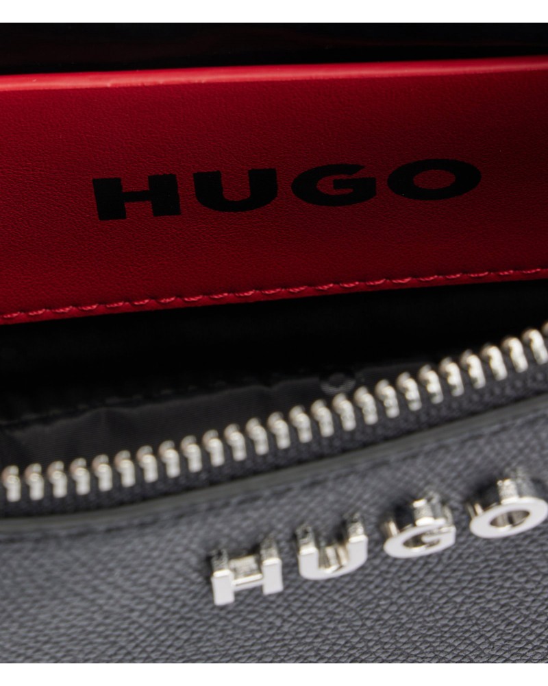 Sac hobo HUGO en similicuir avec lettres logo HUGO - 6