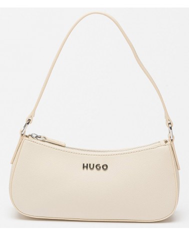 Sac hobo HUGO en similicuir avec lettres logo HUGO - 8