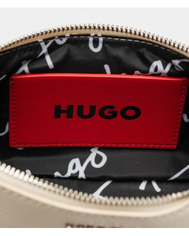 Sac hobo HUGO en similicuir avec lettres logo HUGO - 11