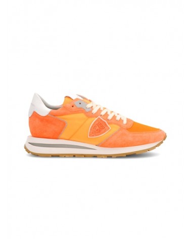 Basket Philippe Model Tropez haute neon orange Philippe Model - 1