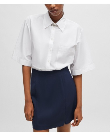 Chemise relaxed fit HUGO en popeline de coton HUGO - 1