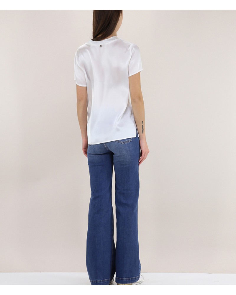 T-shirt satiné LIUJO à col V LIU JO - 8
