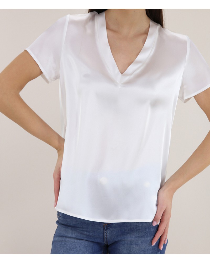 T-shirt satiné LIUJO à col V LIU JO - 9