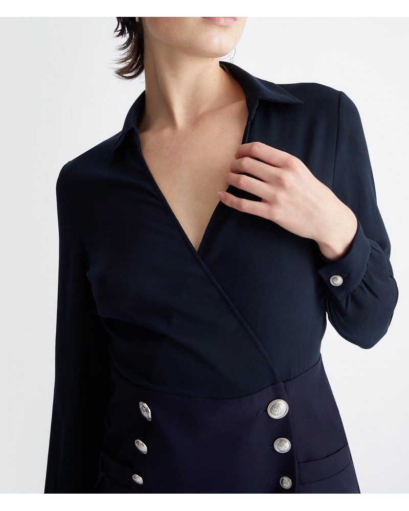 Robe courte LIUJO à boutonnière croisée LIU JO - 4
