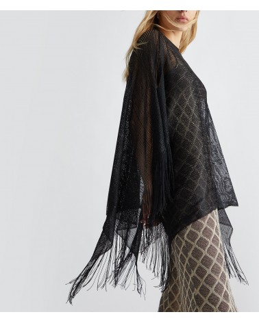 Poncho maille filet métallisé LIUJO LIU JO - 10