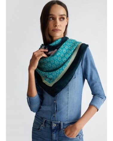 Foulard LIU JO à imprimé florale et logo LIU JO - 7