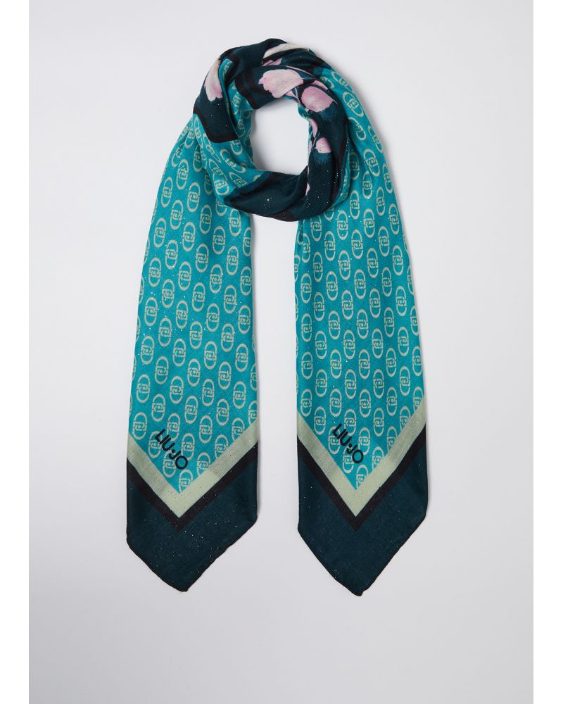 Foulard LIU JO à imprimé florale et logo LIU JO - 6