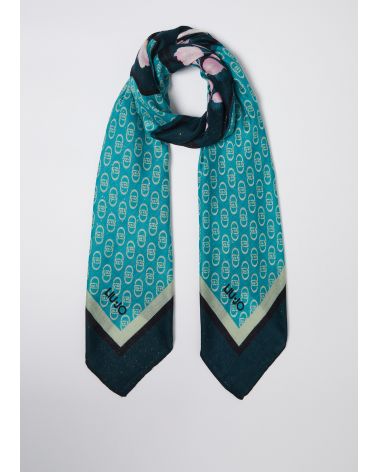 Foulard LIU JO à imprimé florale et logo LIU JO - 6