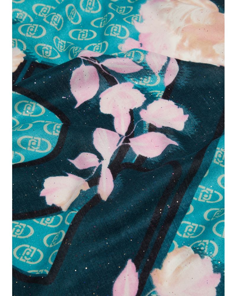 Foulard LIU JO à imprimé florale et logo LIU JO - 8