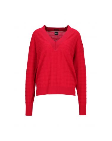 Pull BOSS Faminta en laine col V BOSS - 7
