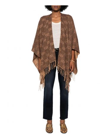 Poncho LIU JO en jacquard Logo all-over LIU JO - 1