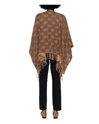 Poncho LIU JO en jacquard Logo all-over LIU JO - 2