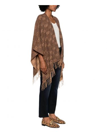 Poncho LIU JO en jacquard Logo all-over LIU JO - 3