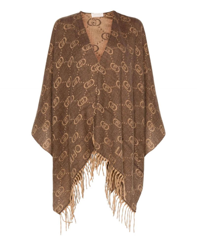 Poncho LIU JO en jacquard Logo all-over LIU JO - 5