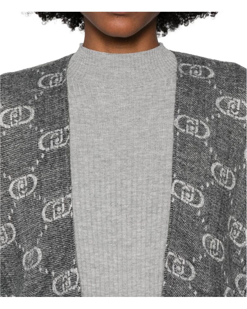 Poncho LIU JO en jacquard Logo all-over LIU JO - 9