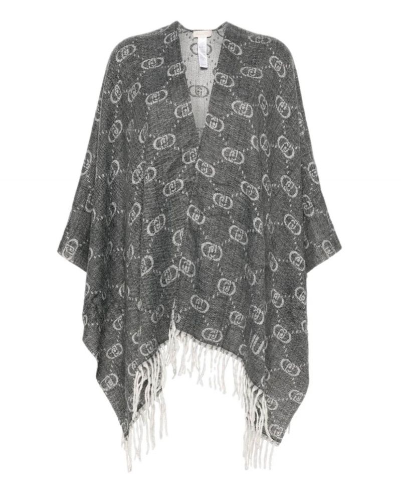Poncho LIU JO en jacquard Logo all-over LIU JO - 10