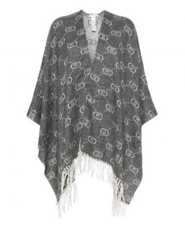 Poncho LIU JO en jacquard Logo all-over LIU JO - 10