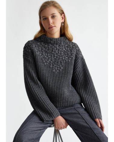 Pull LIU JO en laine avec broderie LIU JO - 4