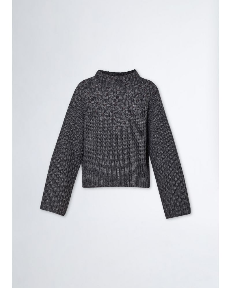 Pull LIU JO en laine avec broderie LIU JO - 7