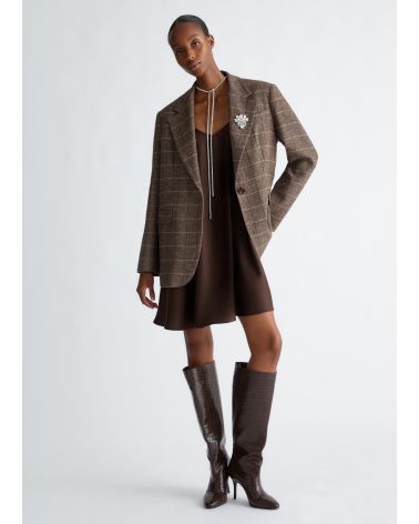 Blazer LIU JO à carreaux avec broché ornée de pierres LIU JO - 6