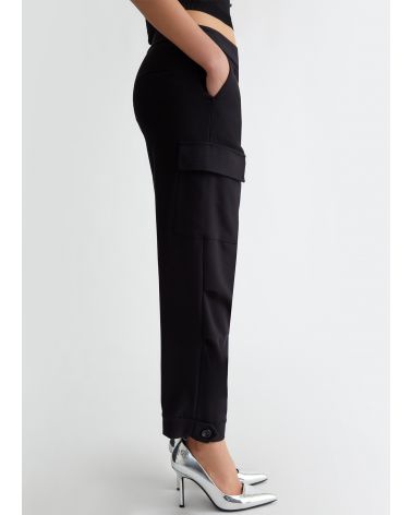 Pantalon cargo LIU JO en flanelle stretch LIU JO - 4