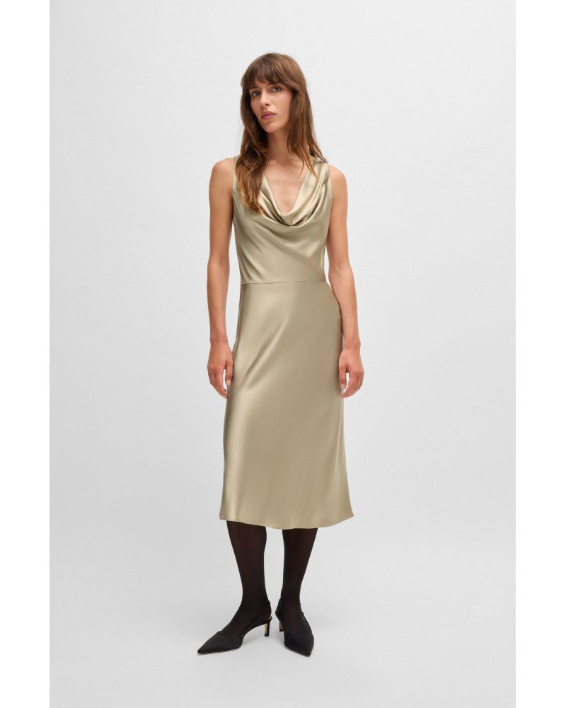 Robe en satin BOSS Dawida col bénitier BOSS - 1