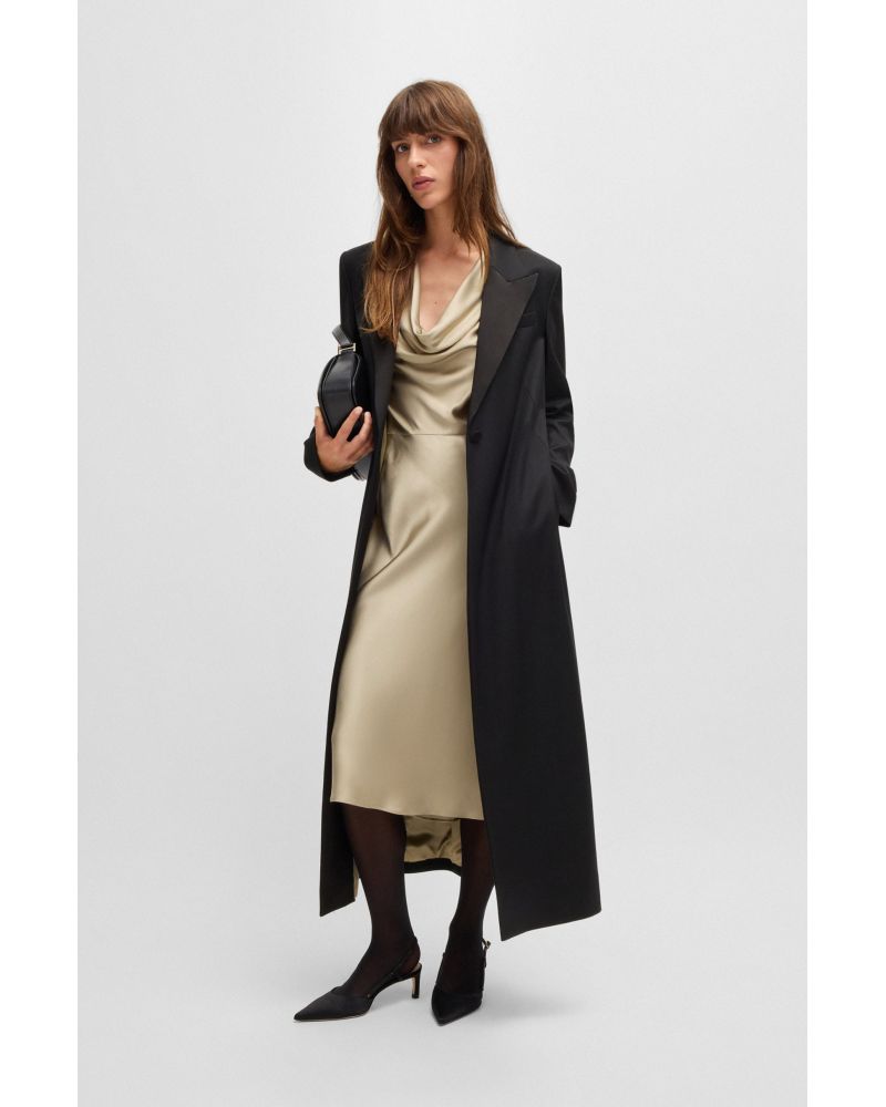 Robe en satin BOSS Dawida col bénitier BOSS - 3