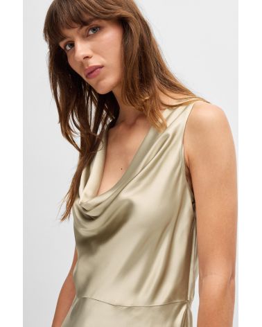 Robe en satin BOSS Dawida col bénitier BOSS - 4