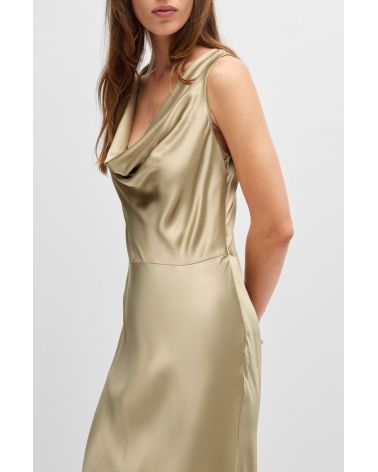 Robe en satin BOSS Dawida col bénitier BOSS - 5