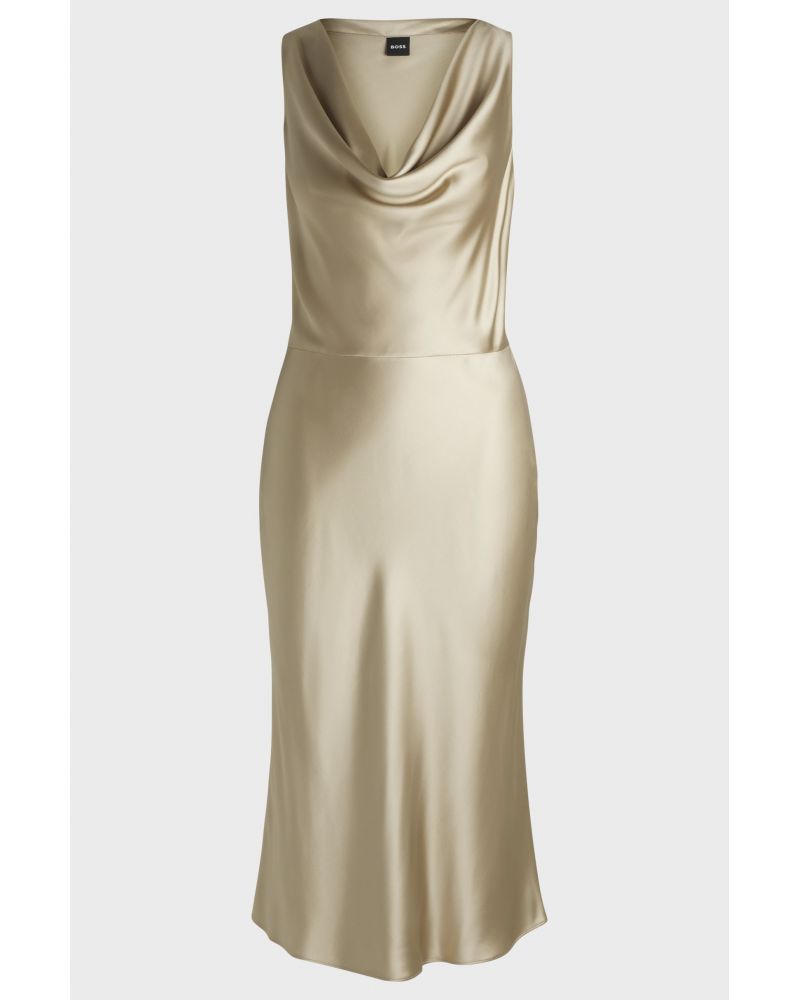 Robe en satin BOSS Dawida col bénitier BOSS - 6