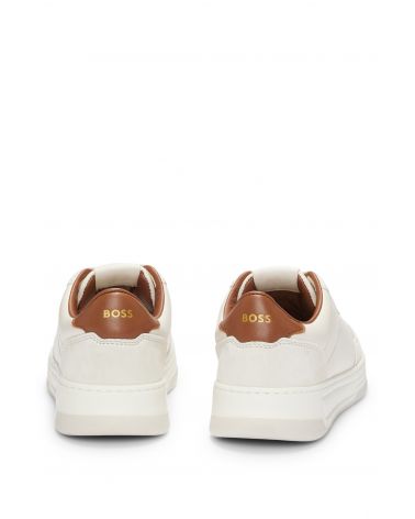 Baskets BOSS Baltimore_Tenn en mélange de matières et finitions cuir BOSS - 3