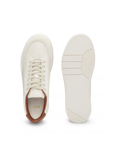 Baskets BOSS Baltimore_Tenn en mélange de matières et finitions cuir BOSS - 4