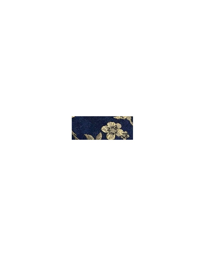Gilet et accessoires sur mesure atelier grège tissu TG0778 Marine Grège - 1
