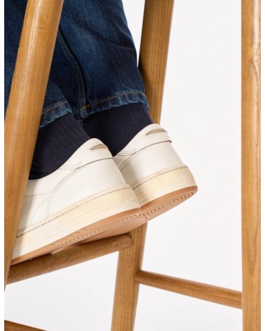Basket GHOUD LIDO_BR  LEAT/SUEDE WHT/TAUPE GHOUD - 3