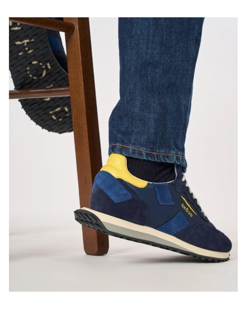 Basket GHOUD RUSH_C  NYLON/SUEDE BLUE/YELLOW GHOUD - 3