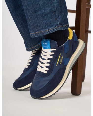 Basket GHOUD RUSH_C  NYLON/SUEDE BLUE/YELLOW GHOUD - 2