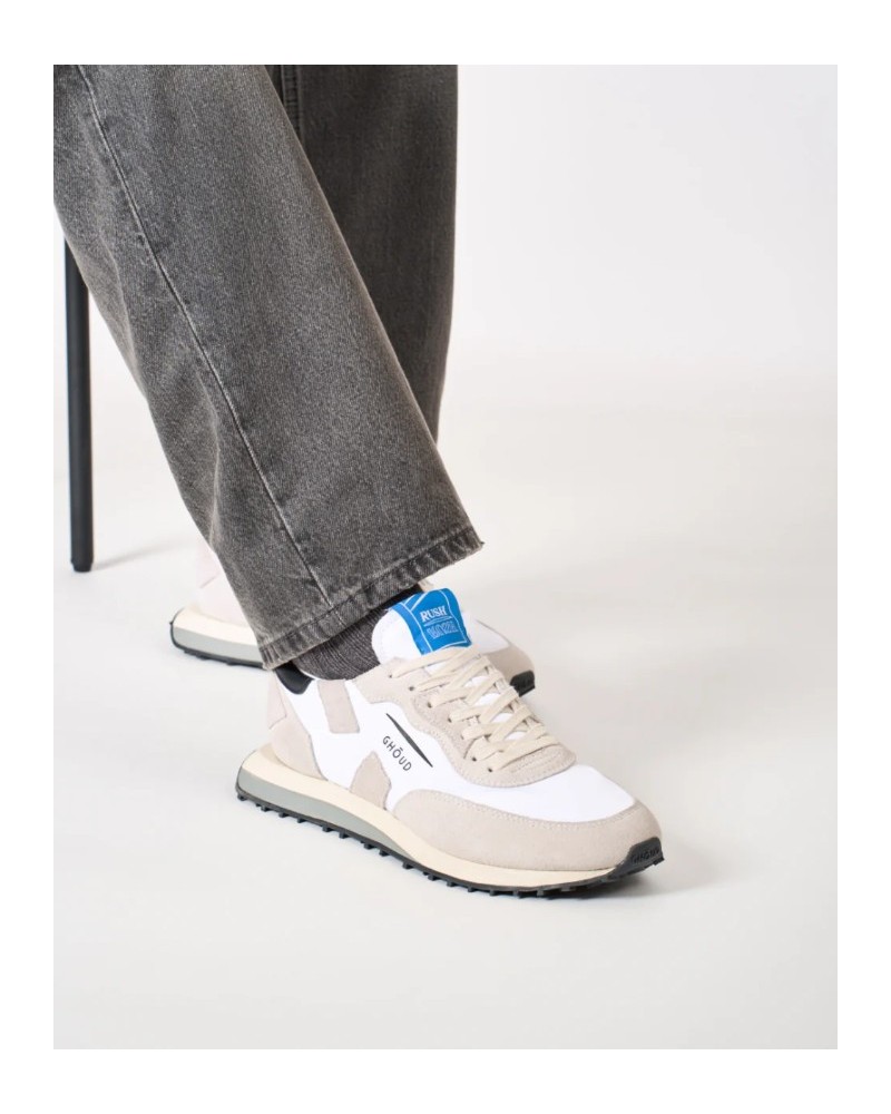 Basket GHOUD RUSH_C  NYLON/SUEDE WHT/BLK GHOUD - 3