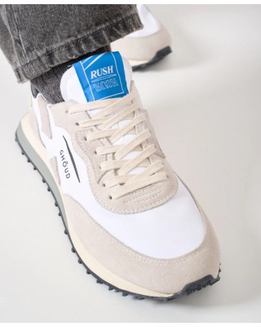 Basket GHOUD RUSH_C  NYLON/SUEDE WHT/BLK GHOUD - 4