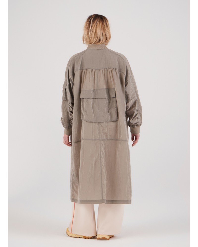Veste longue GERTRUDE Cerise façon Bomber Gertrude - 6