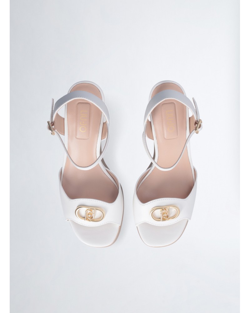 Sandales compensées LIU JO Karen 11 en cuir LIU JO - 12
