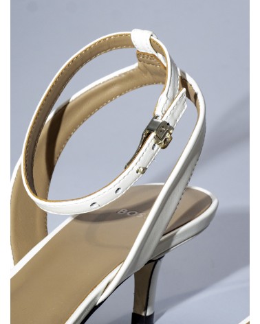 Sandales en cuir BOSS Charlize_Sandal avec breloque monogramme Double B BOSS - 1