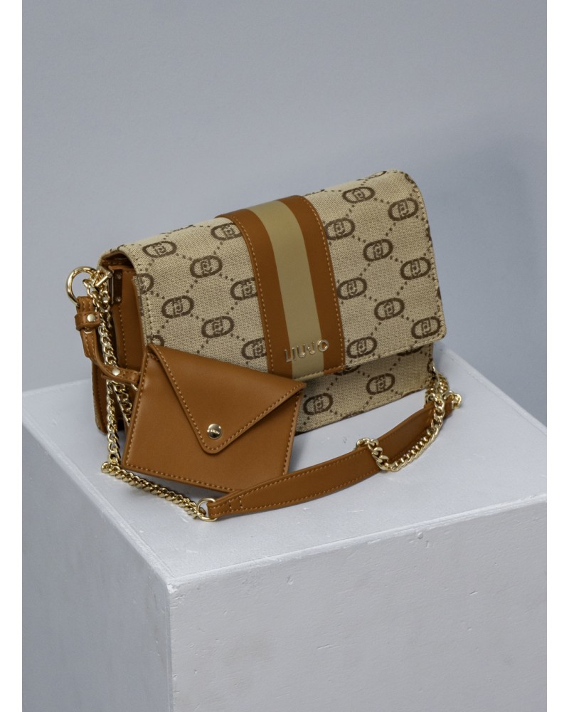 Sac à bandoulière LIU JO en tissu jacquard avec logo All-Over LIU JO - 4
