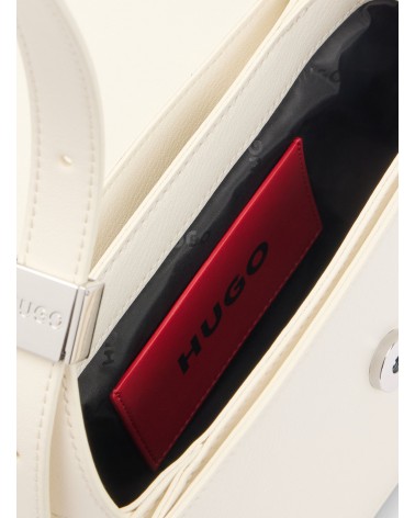Sac porté épaule HUGO Mel 2.0 Shoulderbag flap avec garniture logotée HUGO - 5