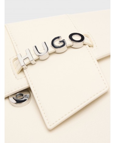 Sac porté épaule HUGO Mel 2.0 Shoulderbag flap avec garniture logotée HUGO - 6