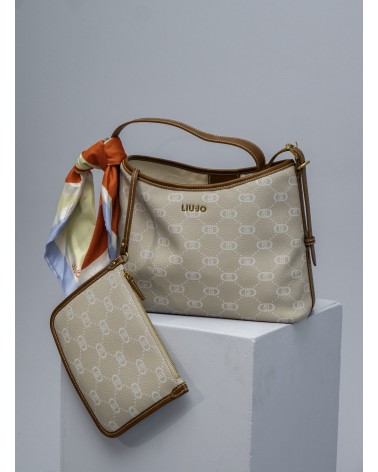 Sac porté épaule LIU JO avec logo et foulard LIU JO - 4