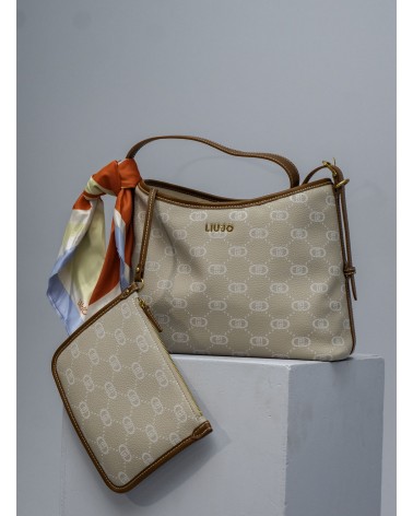 Sac porté épaule LIU JO avec logo et foulard LIU JO - 5