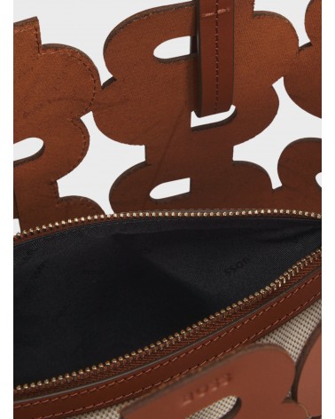 Cabas en cuir BOSS Lindah Tote à monogramme double B BOSS - 4