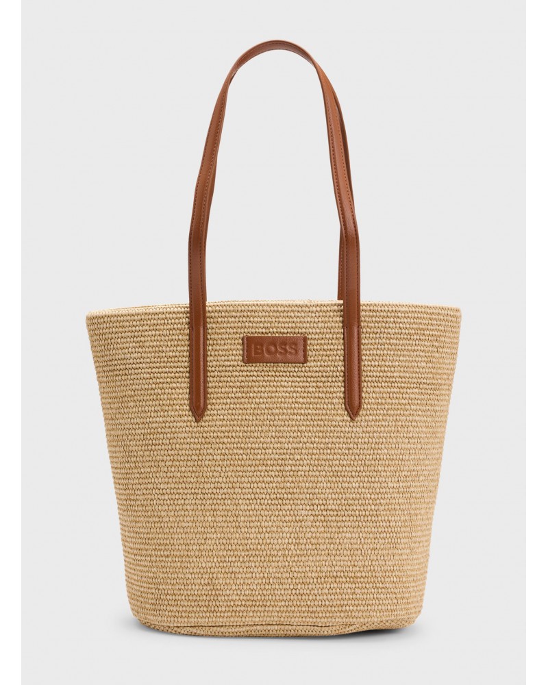 Cabas en raphia BOSS Palmah Tote avec pochette amovible BOSS - 1