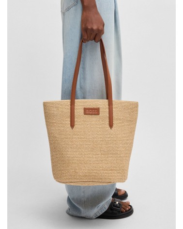 Cabas en raphia BOSS Palmah Tote avec pochette amovible BOSS - 5