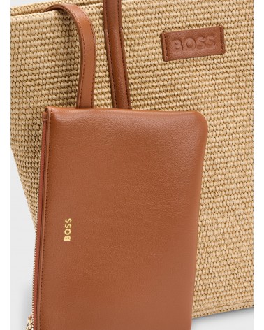 Cabas en raphia BOSS Palmah Tote avec pochette amovible BOSS - 6